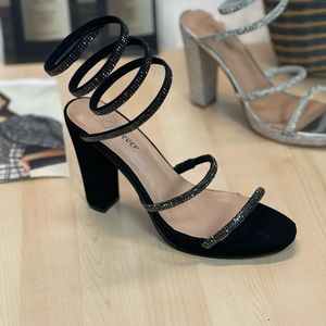 Black Spiral Heels